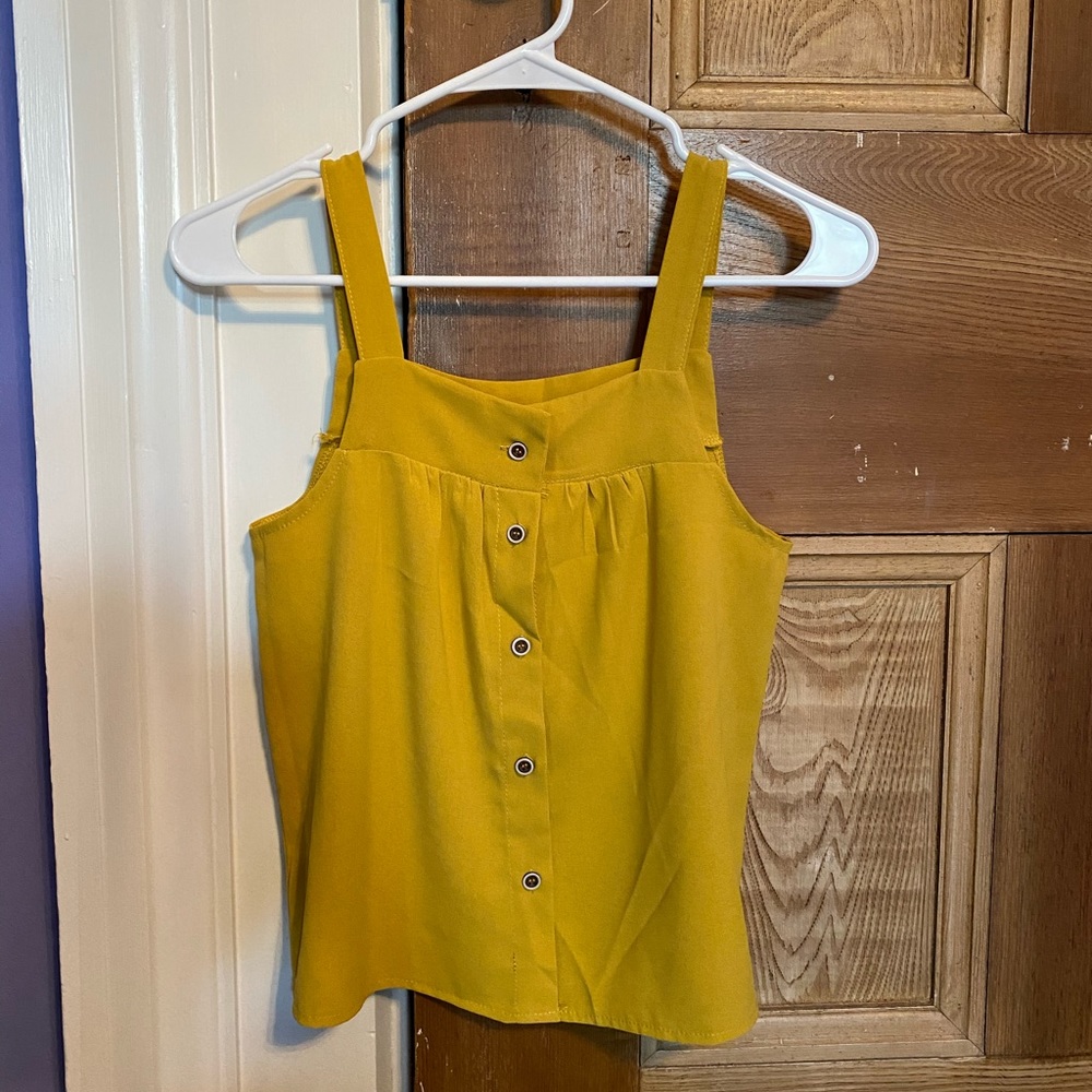 NWOT Mustard Yellow Top